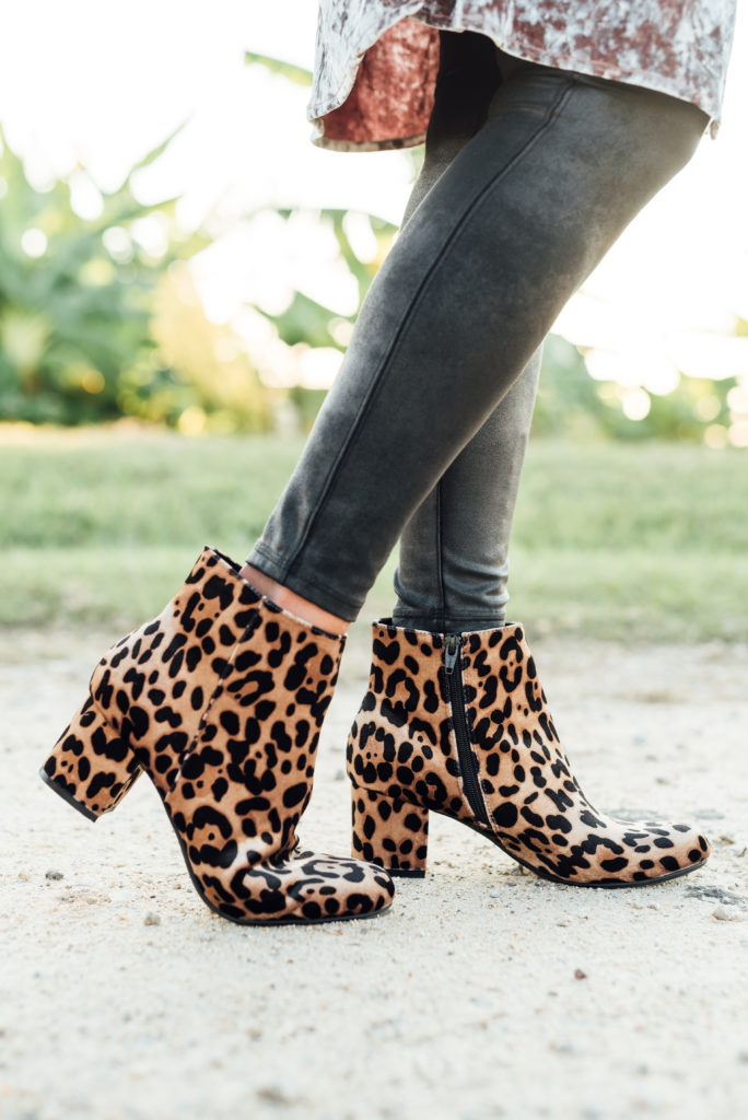 leopard ankle boots target